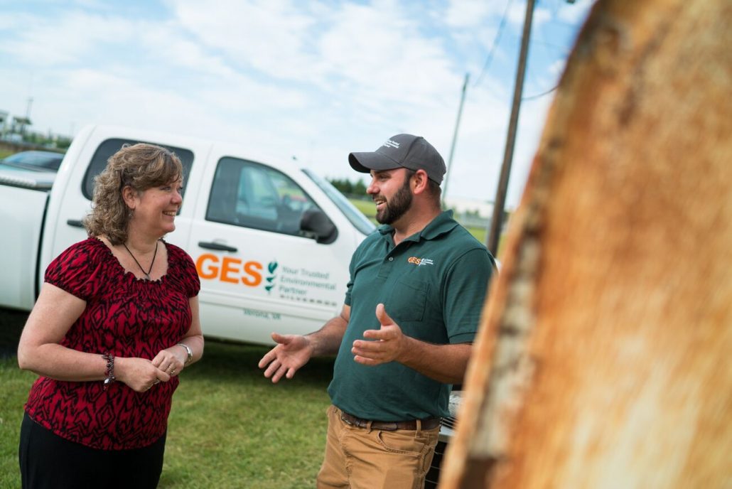 GES Consultant Providing Residential Consultation for above ground oil tank removal