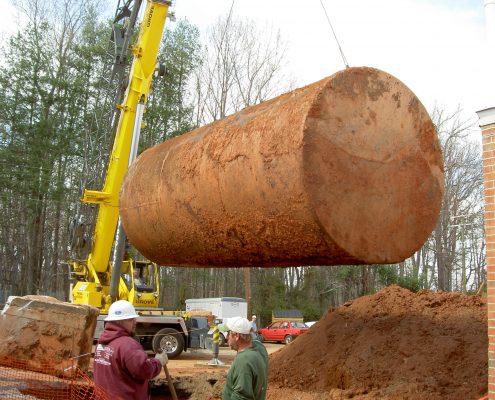 oil tank removal of underground storage tank